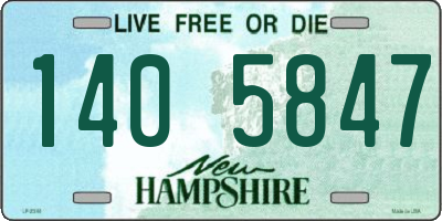 NH license plate 1405847