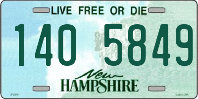 NH license plate 1405849