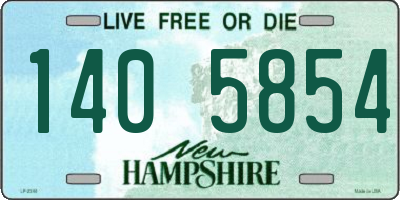 NH license plate 1405854