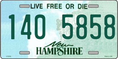 NH license plate 1405858