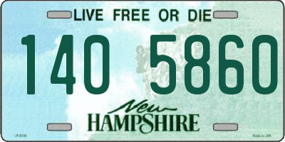 NH license plate 1405860