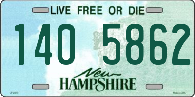 NH license plate 1405862