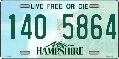 NH license plate 1405864