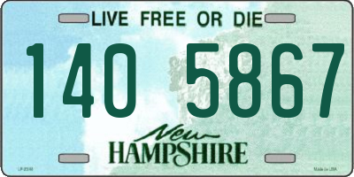 NH license plate 1405867