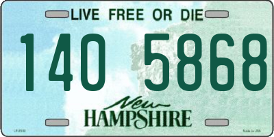 NH license plate 1405868