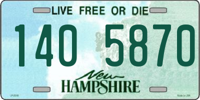 NH license plate 1405870