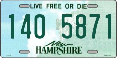 NH license plate 1405871