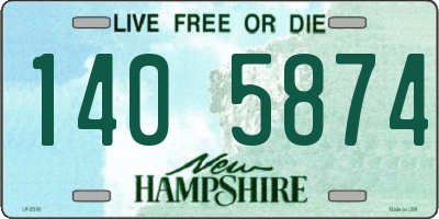 NH license plate 1405874
