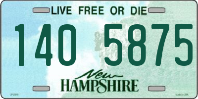 NH license plate 1405875