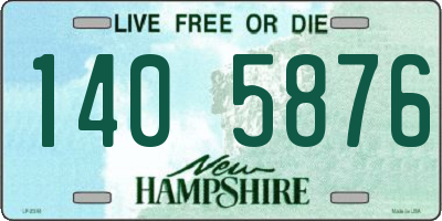 NH license plate 1405876