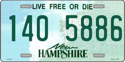 NH license plate 1405886