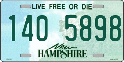 NH license plate 1405898