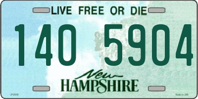 NH license plate 1405904