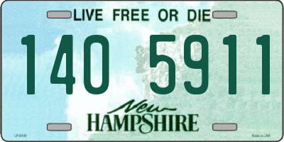 NH license plate 1405911