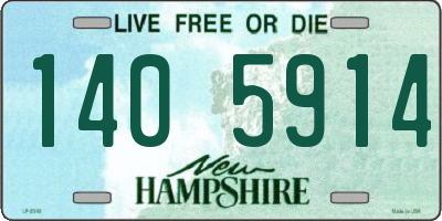 NH license plate 1405914