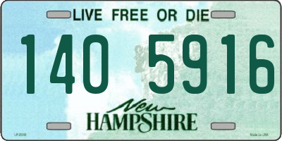 NH license plate 1405916