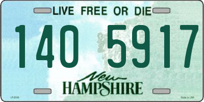 NH license plate 1405917