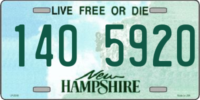 NH license plate 1405920