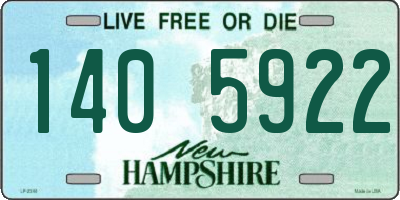 NH license plate 1405922