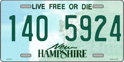 NH license plate 1405924
