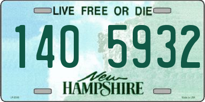 NH license plate 1405932