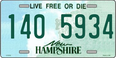 NH license plate 1405934