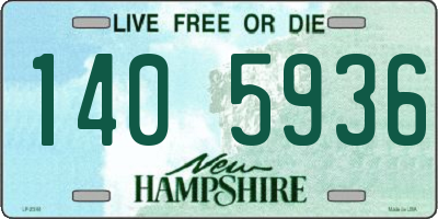 NH license plate 1405936