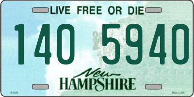 NH license plate 1405940