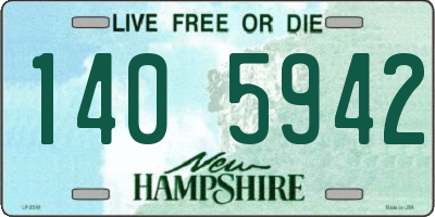 NH license plate 1405942