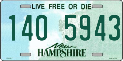 NH license plate 1405943