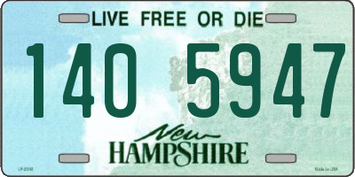 NH license plate 1405947
