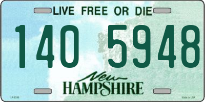 NH license plate 1405948