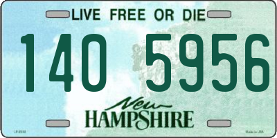 NH license plate 1405956