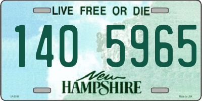 NH license plate 1405965