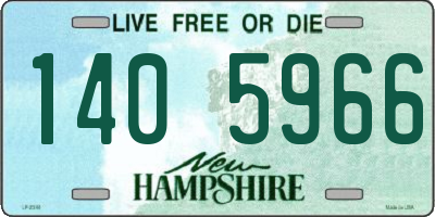NH license plate 1405966