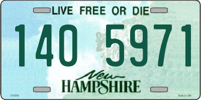 NH license plate 1405971