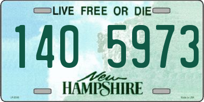 NH license plate 1405973