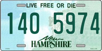 NH license plate 1405974