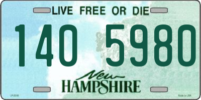 NH license plate 1405980