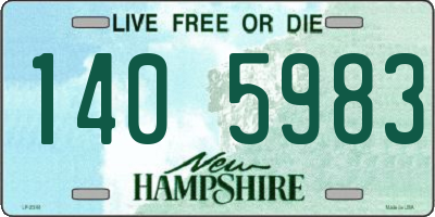 NH license plate 1405983