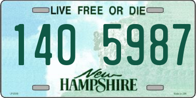 NH license plate 1405987