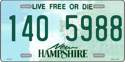 NH license plate 1405988
