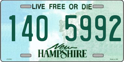 NH license plate 1405992