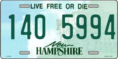 NH license plate 1405994