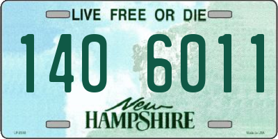 NH license plate 1406011