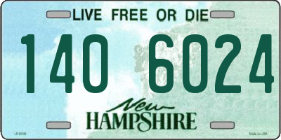 NH license plate 1406024