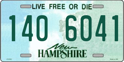 NH license plate 1406041