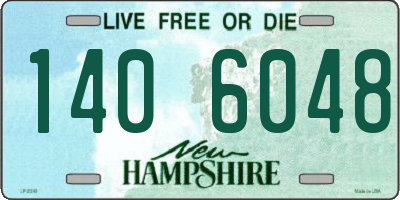 NH license plate 1406048