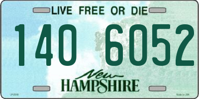 NH license plate 1406052