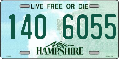 NH license plate 1406055